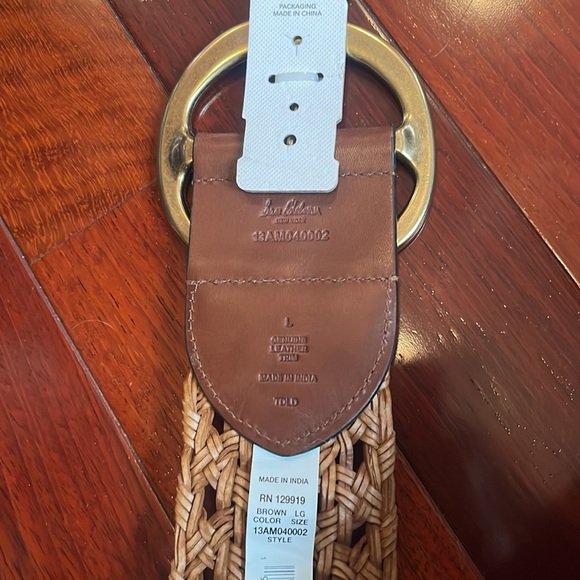 Sam Edelman Women's Tan Woven Belt - Picture 3 of 3